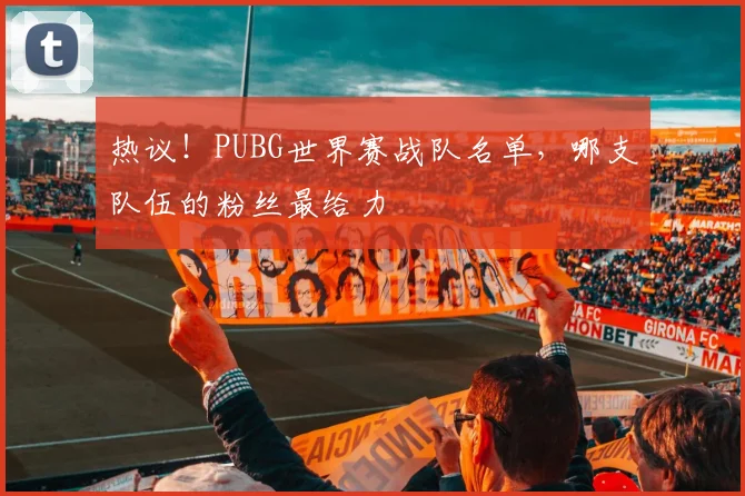 热议!PUBG世界赛战队名单,哪支队伍的粉丝最给力